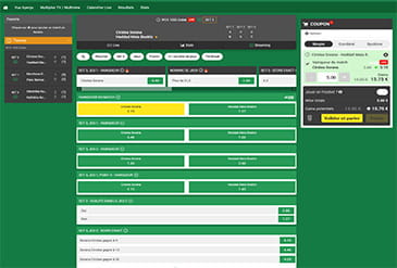 La plateforme de streaming en direct de Unibet.